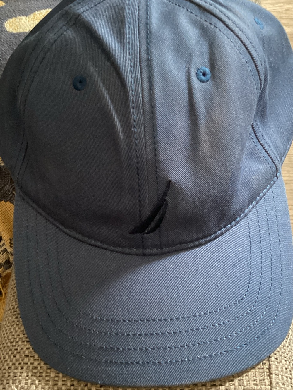Nautica Navy Blue Cotton Sailing Logo Baseball Cap